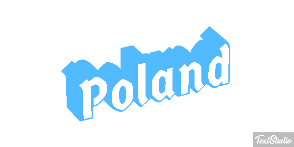Poland テキスト効果