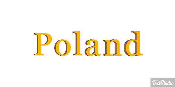 Poland テキスト効果