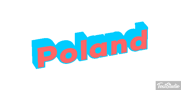 Poland テキスト効果