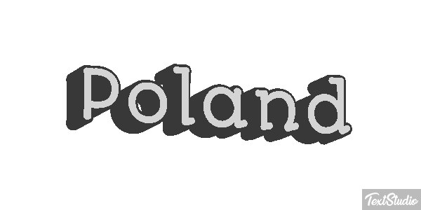 Poland テキスト効果