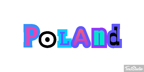 Poland テキスト効果