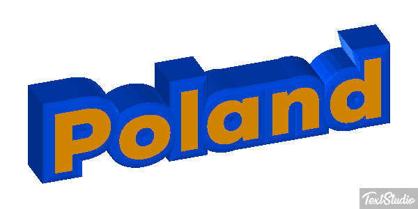 Poland テキスト効果