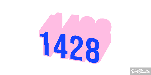 1428 Text effect