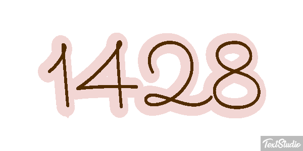 1428 Text effect