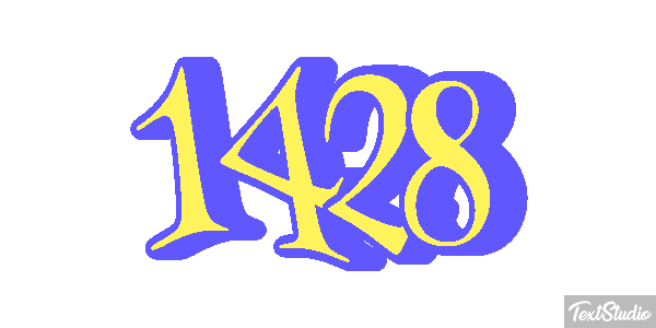1428 Text effect