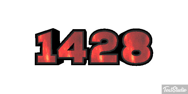 1428 Text effect