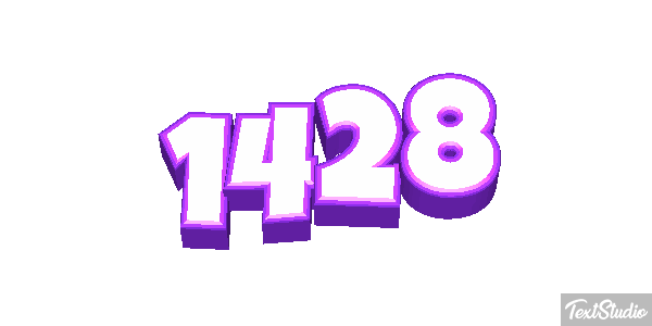 1428 Text effect