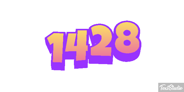 1428 Text effect