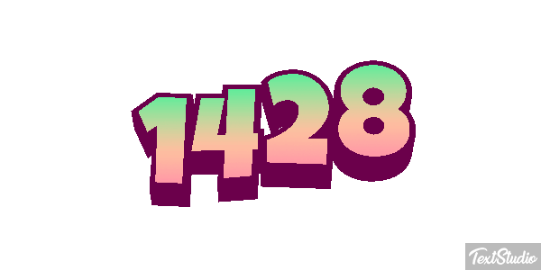 1428 Text effect