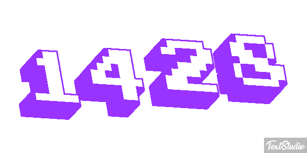 1428 Text effect