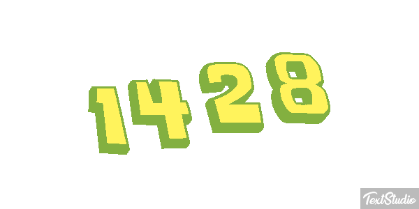 1428 Text effect