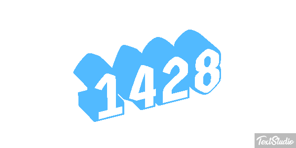 1428 Text effect