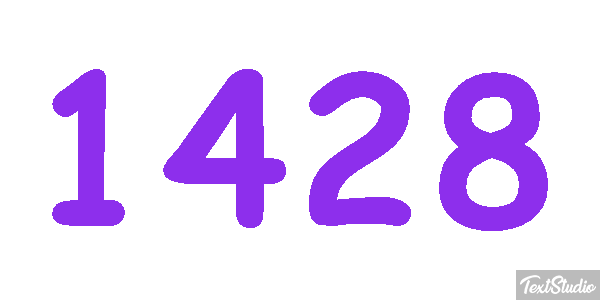 1428 Text effect