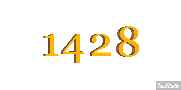 1428 Text effect