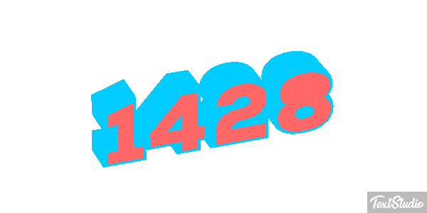 1428 Text effect