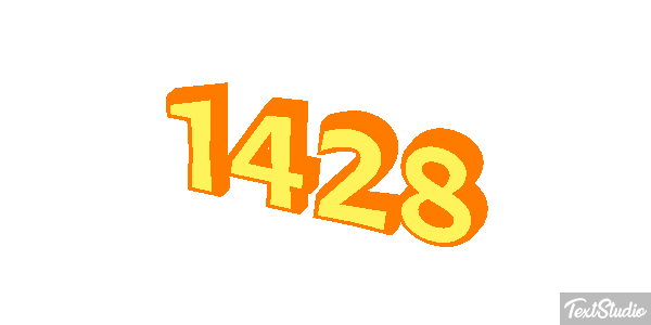 1428 Text effect