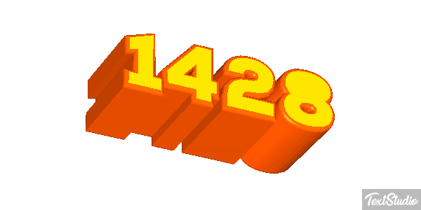 1428 Text effect