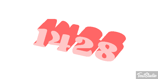 1428 Text effect