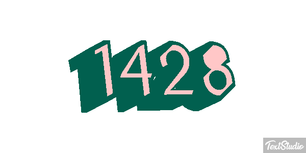 1428 Text effect