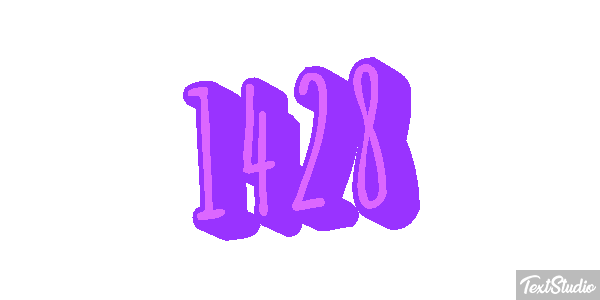 1428 Text effect