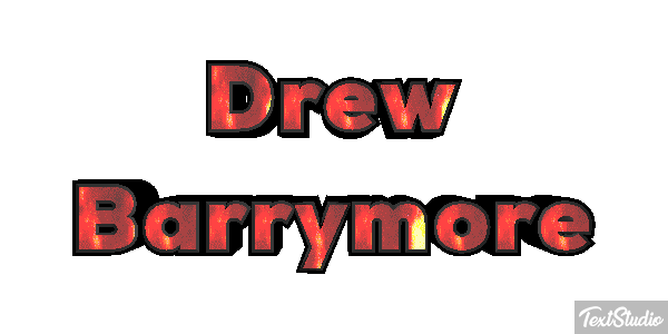 Drew Barrymore Efeito do texto