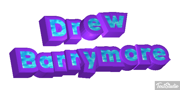 Drew Barrymore Efeito do texto