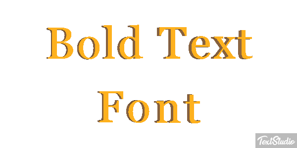 Bold Text Font Text effect