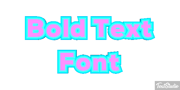 Bold Text Font Text effect