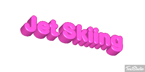Jet Skiing Efeito do texto
