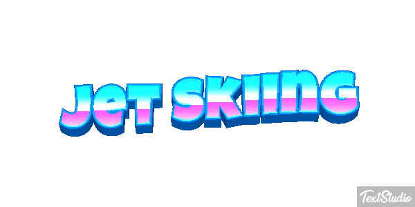 Jet Skiing Efeito do texto