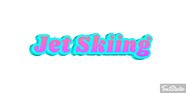 Jet Skiing Efeito do texto