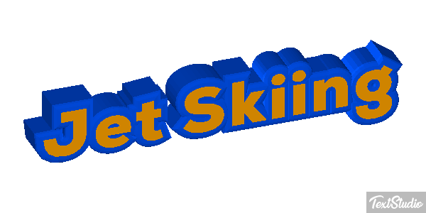 Jet Skiing Efeito do texto