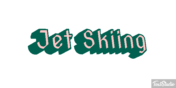 Jet Skiing Efeito do texto