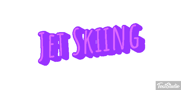 Jet Skiing Efeito do texto