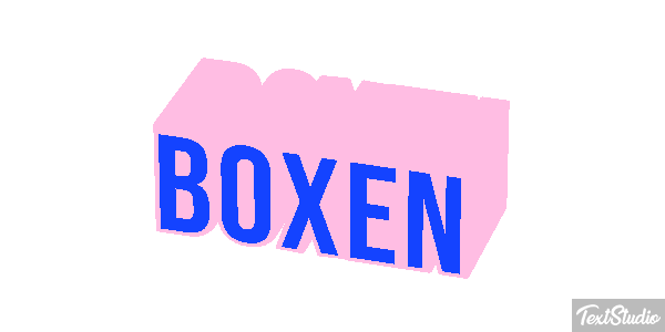 Boxen Texteffekt