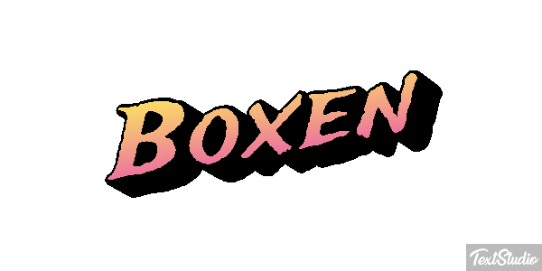 Boxen Texteffekt