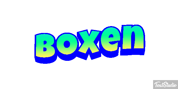 Boxen Texteffekt