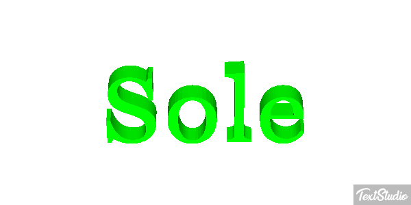 Sole Texteffekt