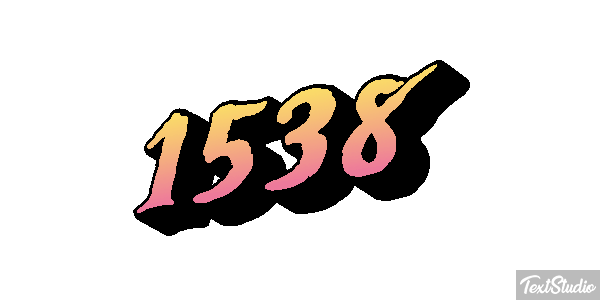 1538 Tekst effect