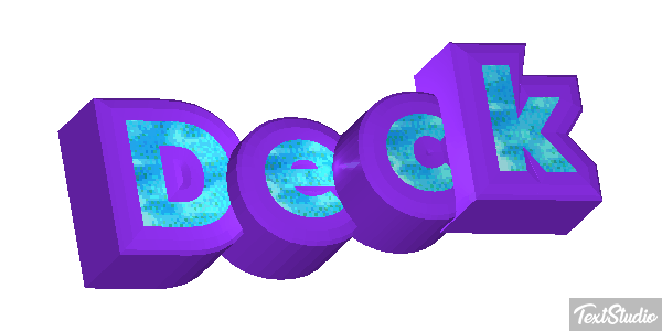 Deck Effet de texte