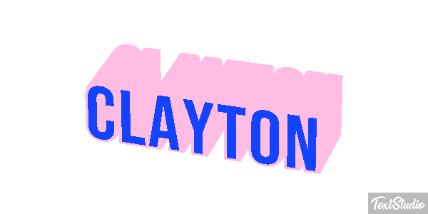 Clayton Text effect