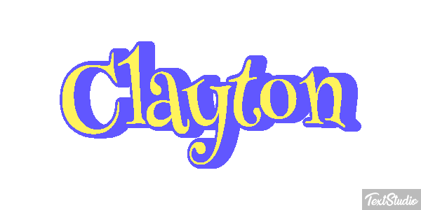 Clayton Text effect