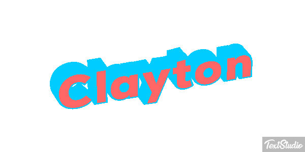 Clayton Text effect