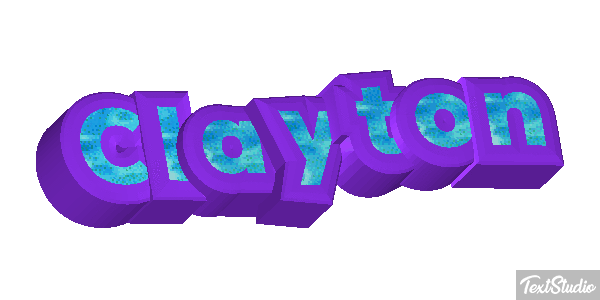Clayton Text effect