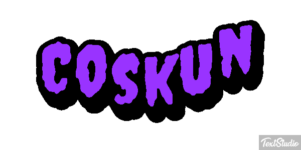 Coskun Tekst effect