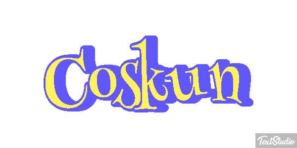 Coskun Tekst effect