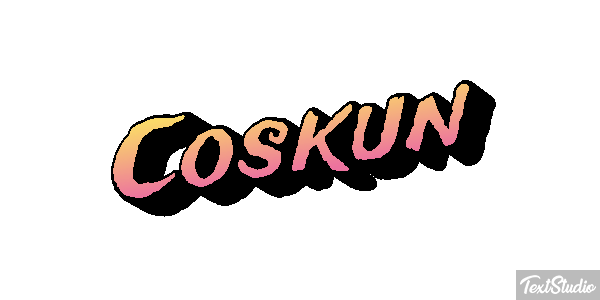 Coskun Tekst effect