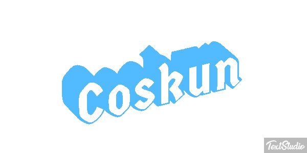 Coskun Tekst effect