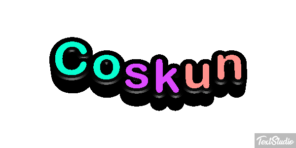 Coskun Tekst effect
