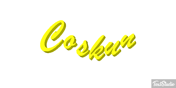Coskun Tekst effect